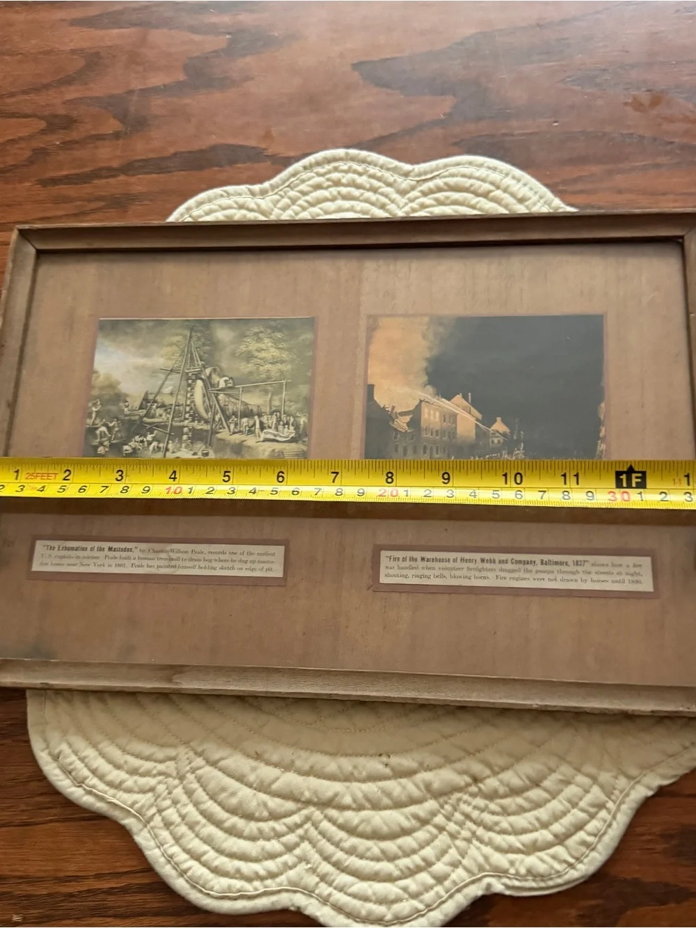Wooden Framed Historical Print Set